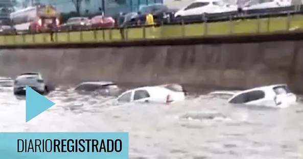 thINUNDACION PANAMERICANA CAOS