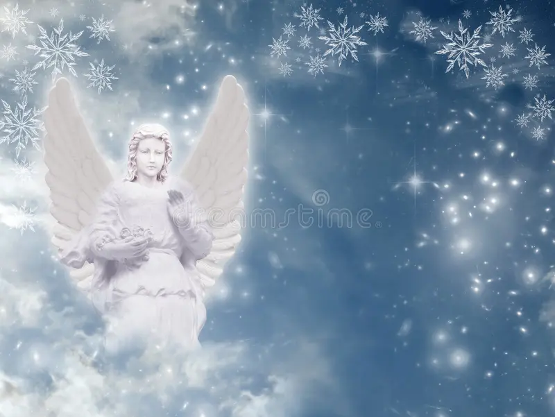 ángel-de-navidad-invierno-con-nieve-y-cielo-espacio-copia-un-hermoso-copos-blanco-sobre-el-azul-como-concepto-espiritual-23610194NAVIDAD ANGEL4