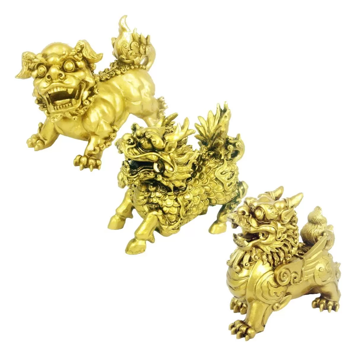 three-celestial-guardians-foo-dog-chin-lin-pi-xiu